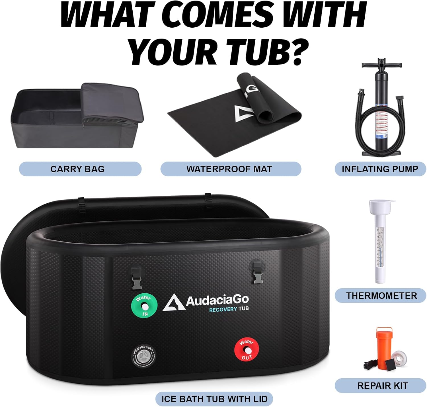 XXL Cold Plunge Ice Bath Tub for Athletes (216 Gallon) – Portable Recovery & Muscle Therapy 🧊💪