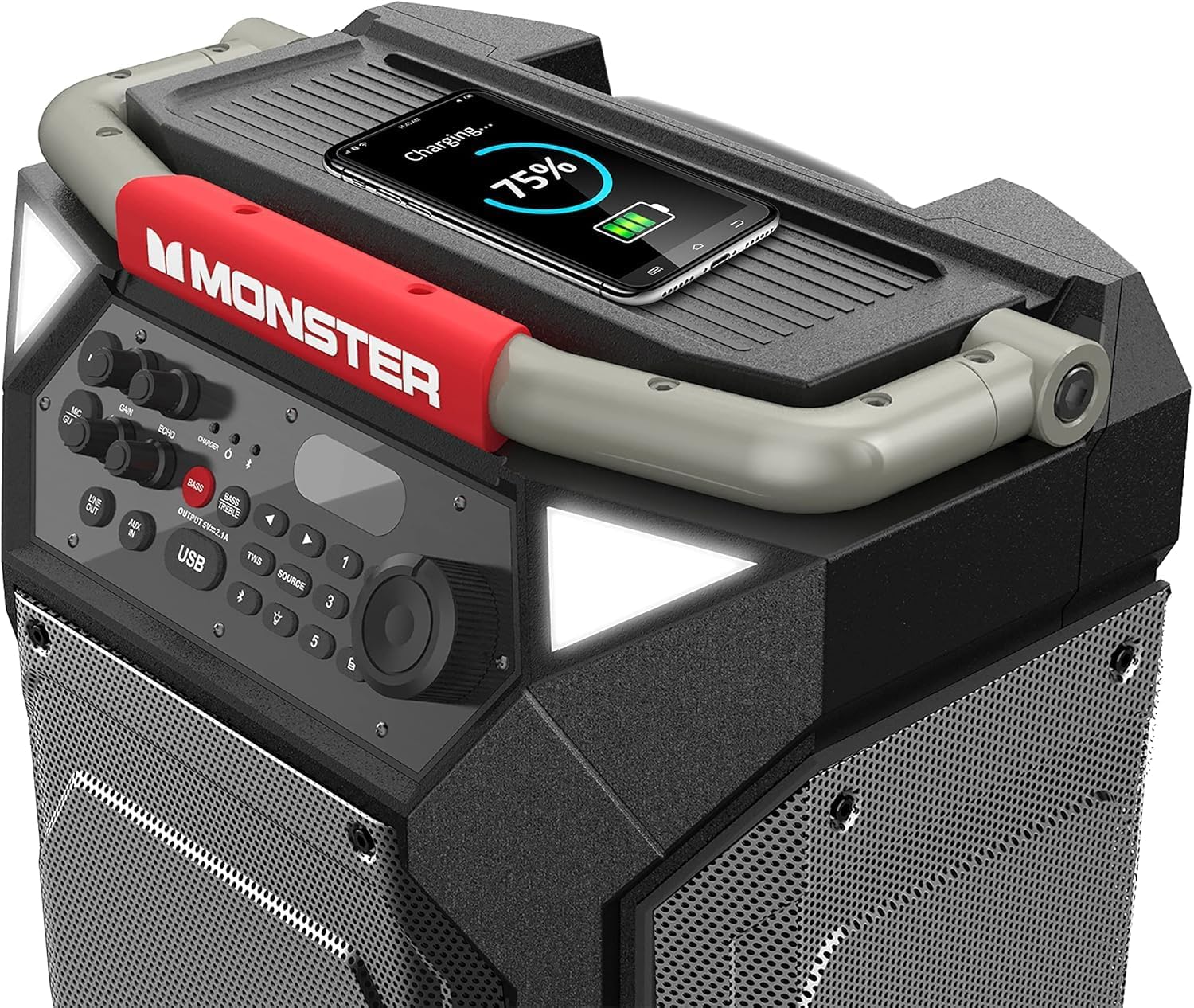 200W Monster Rockin’ Roller 270 Portable Bluetooth Speaker – 100hr Battery & Outdoor Party Sound 🔊
