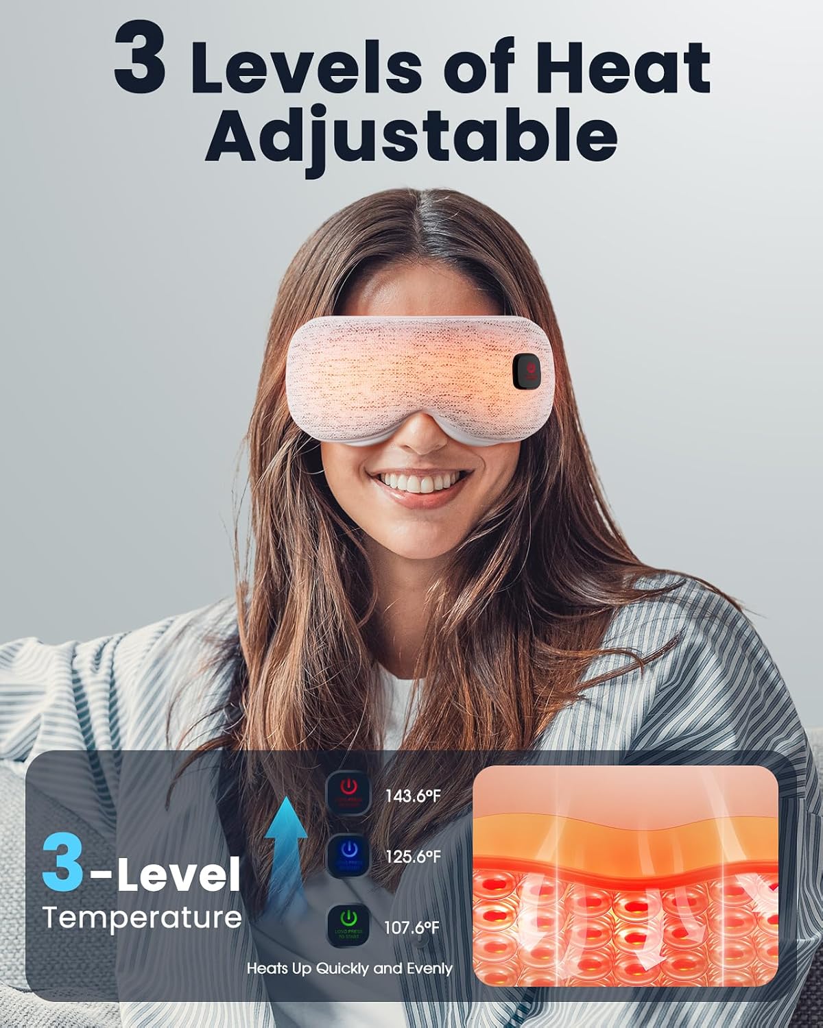 Azang Heated Eye Mask for Dry Eyes & Better Sleep 😴🔥 - HSA/FSA Eligible 