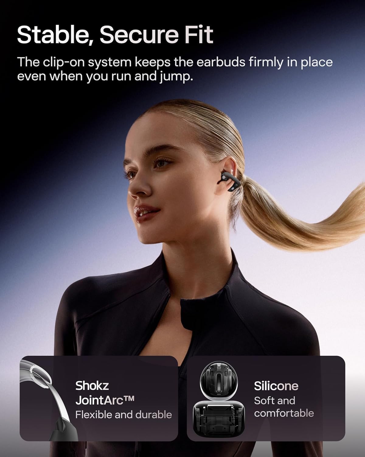 SHOKZ OpenDots ONE Open-Ear Wireless Earbuds 🎧 40Hr Battery, Dolby Audio & Secure Clip Fit