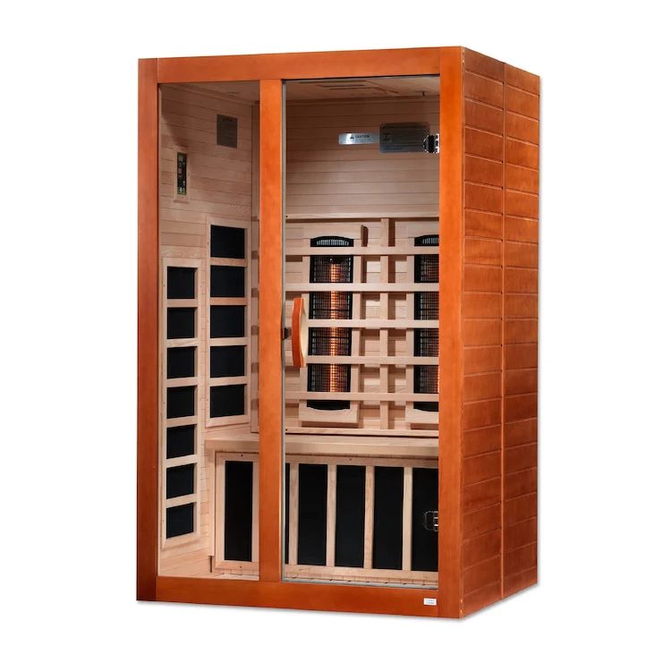 Dynamic Santiago 2-Person Full Spectrum Near Zero EMF FAR Infrared Sauna (Canadian Hemlock)