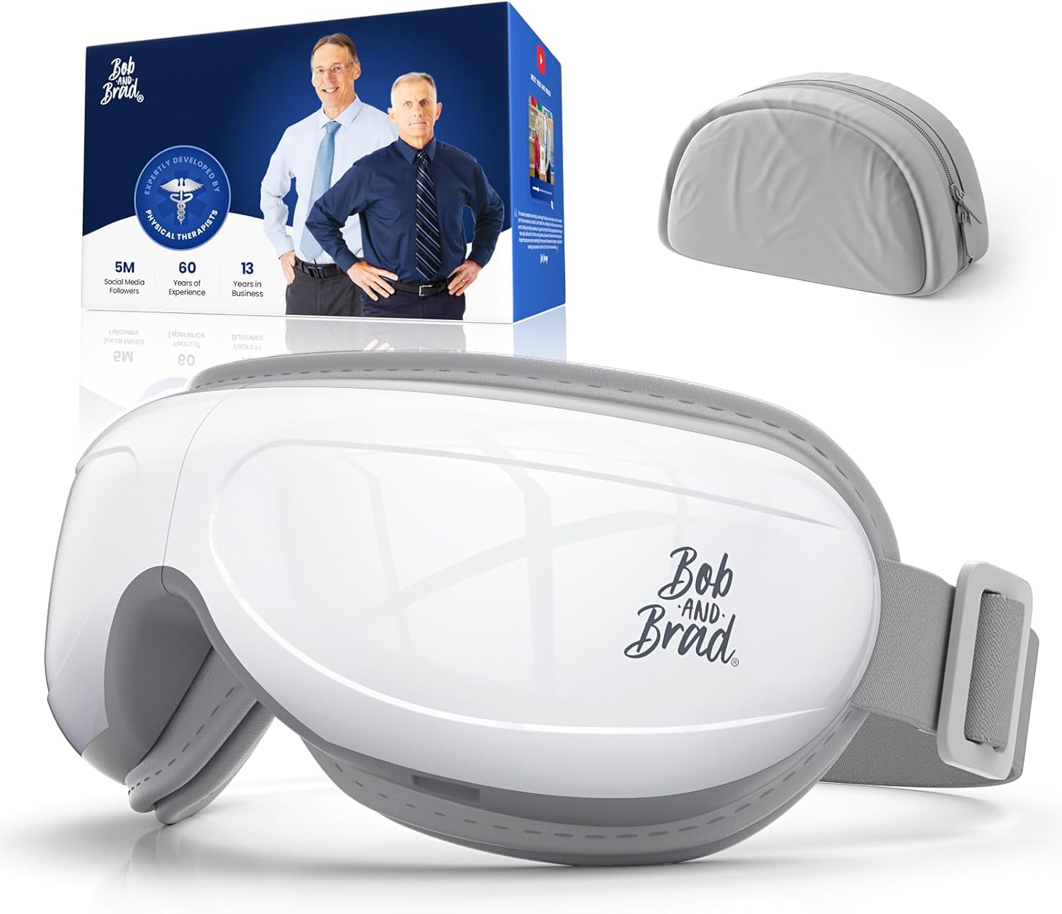 Bob and Brad Eye Massager with Heat – Migraine, Dry Eye & Eye Strain Relief - HSA/FSA Eligible 