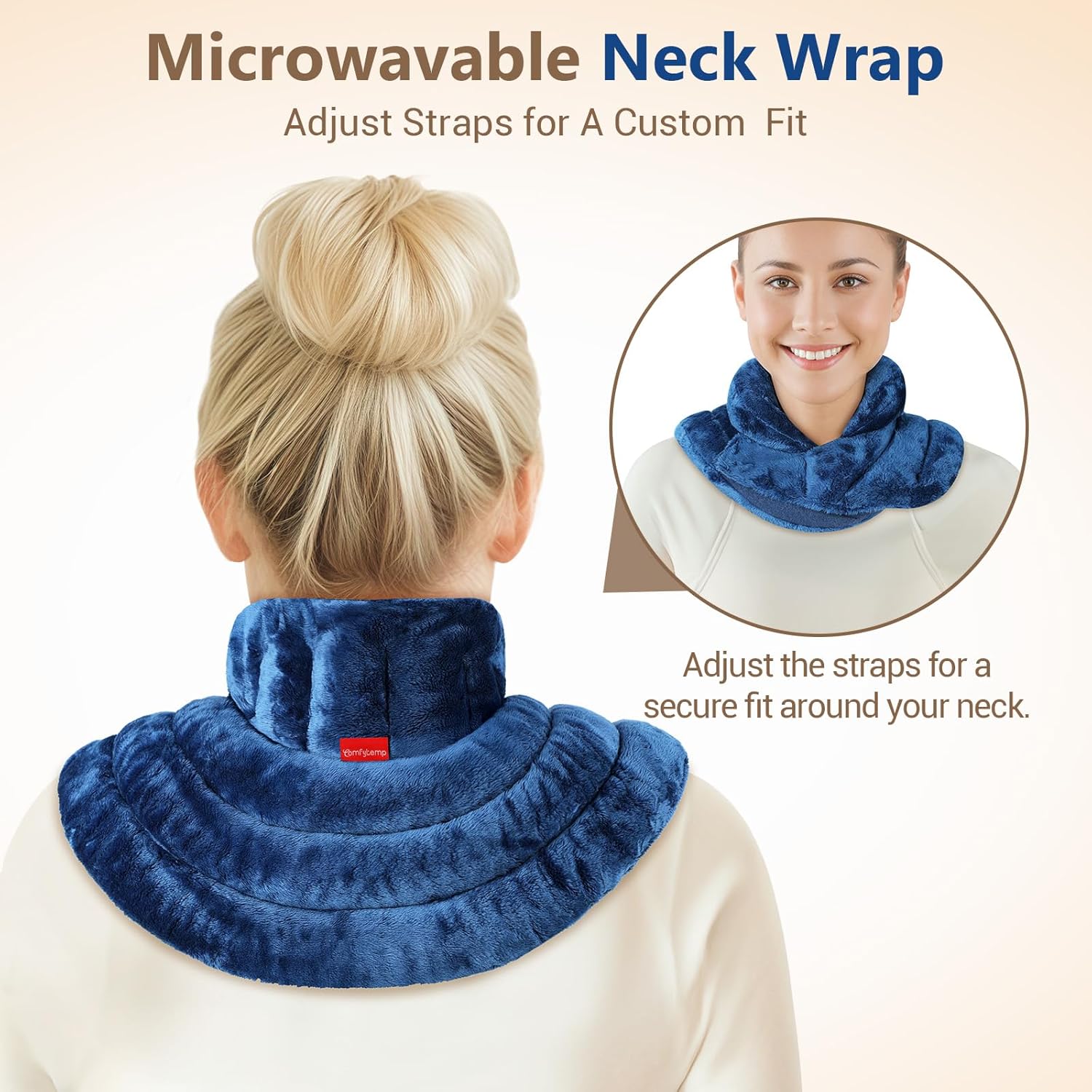 Comfytemp Microwavable Neck & Shoulder Heating Pad for Pain Relief 🔥💆‍♂️ - HSA/FSA Eligible 