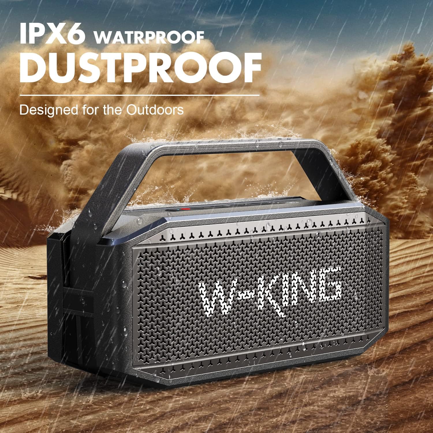100W Loud Waterproof Bluetooth Speaker 🔊 Deep Bass Outdoor Party Boombox