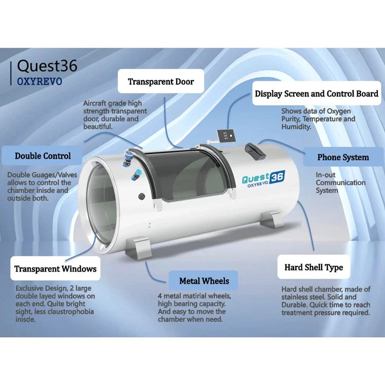 OxyRevo Quest36 1.5 to 2.0 ATA Hard Hyperbaric Chamber