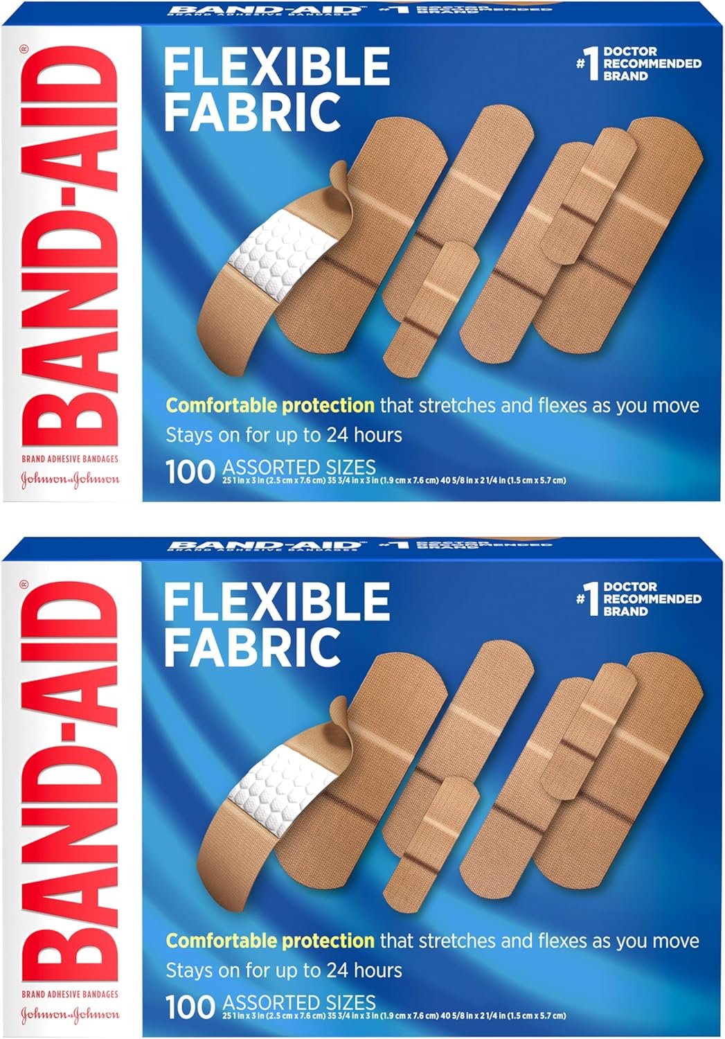 BAND-AID Flexible Fabric Adhesive Bandages 🩹 200 Count - HSA/FSA Eligible