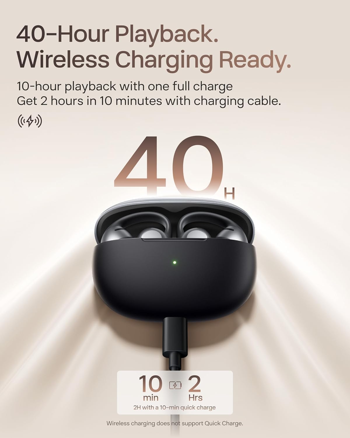 SHOKZ OpenDots ONE Open-Ear Wireless Earbuds 🎧 40Hr Battery, Dolby Audio & Secure Clip Fit