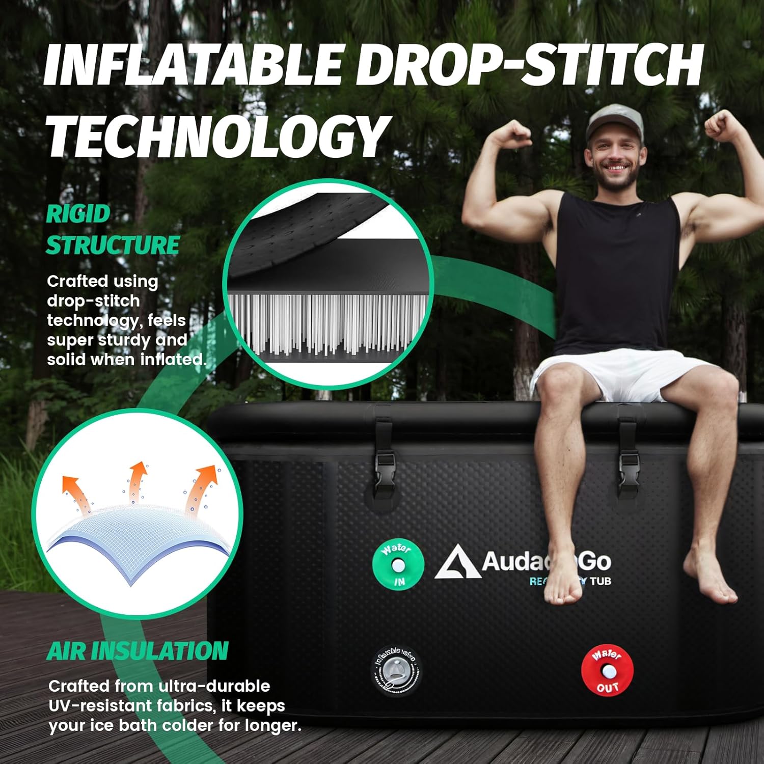 XXL Cold Plunge Ice Bath Tub for Athletes (216 Gallon) – Portable Recovery & Muscle Therapy 🧊💪