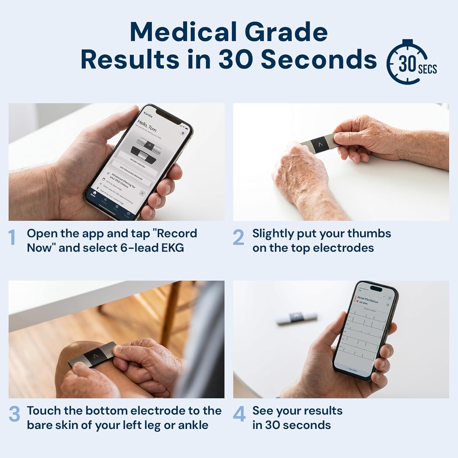 KardiaMobile 6L EKG Monitor, Medical-Grade, FDA-Cleared - HSA/FSA Eligible