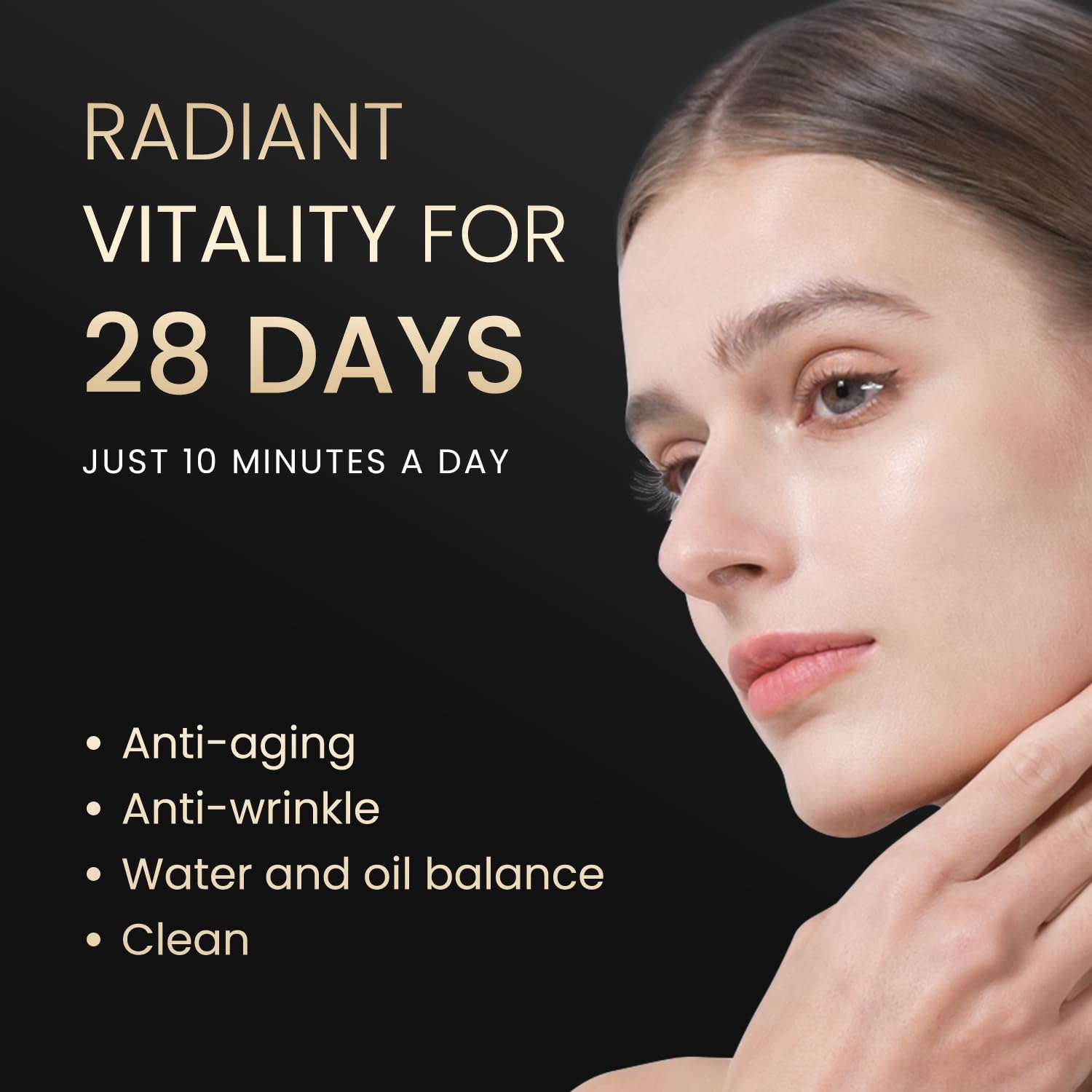 GYH 8-Color LED Light Therapy Face & Neck Mask with Handheld Light Wand - HSA/FSA Eligible