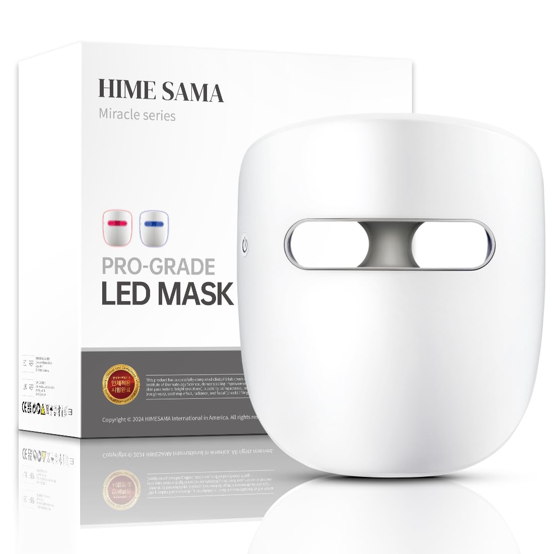 Hime Sama LED Face Mask, 8 Color LED Mask for Face Skin Care - HSA/FSA Eligible