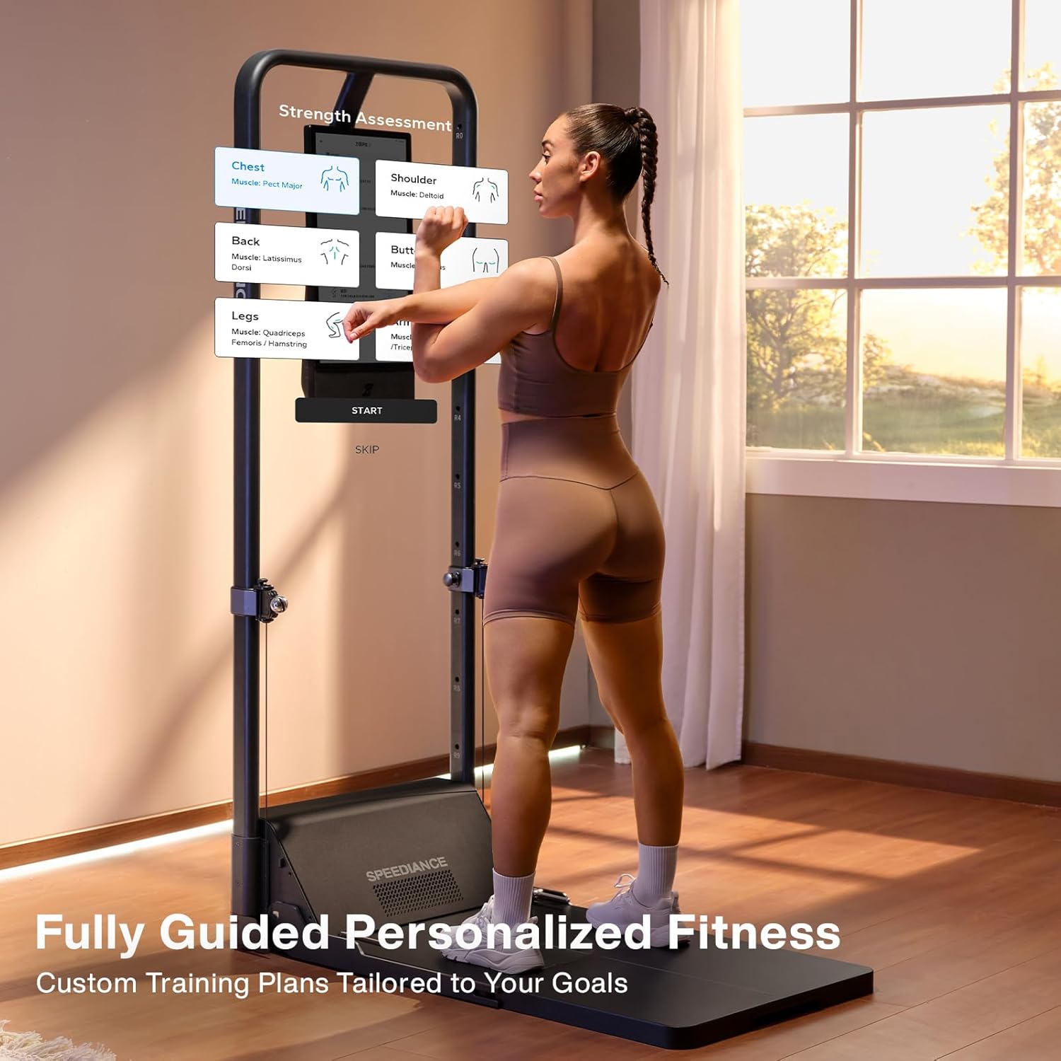 AI Smart Home Gym Machine – All-in-One Strength Training System for Full-Body Workouts 💪