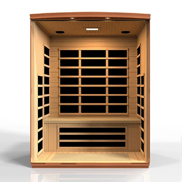 Dynamic Lugano 3-Person Low EMF FAR Infrared Sauna (Canadian Hemlock)