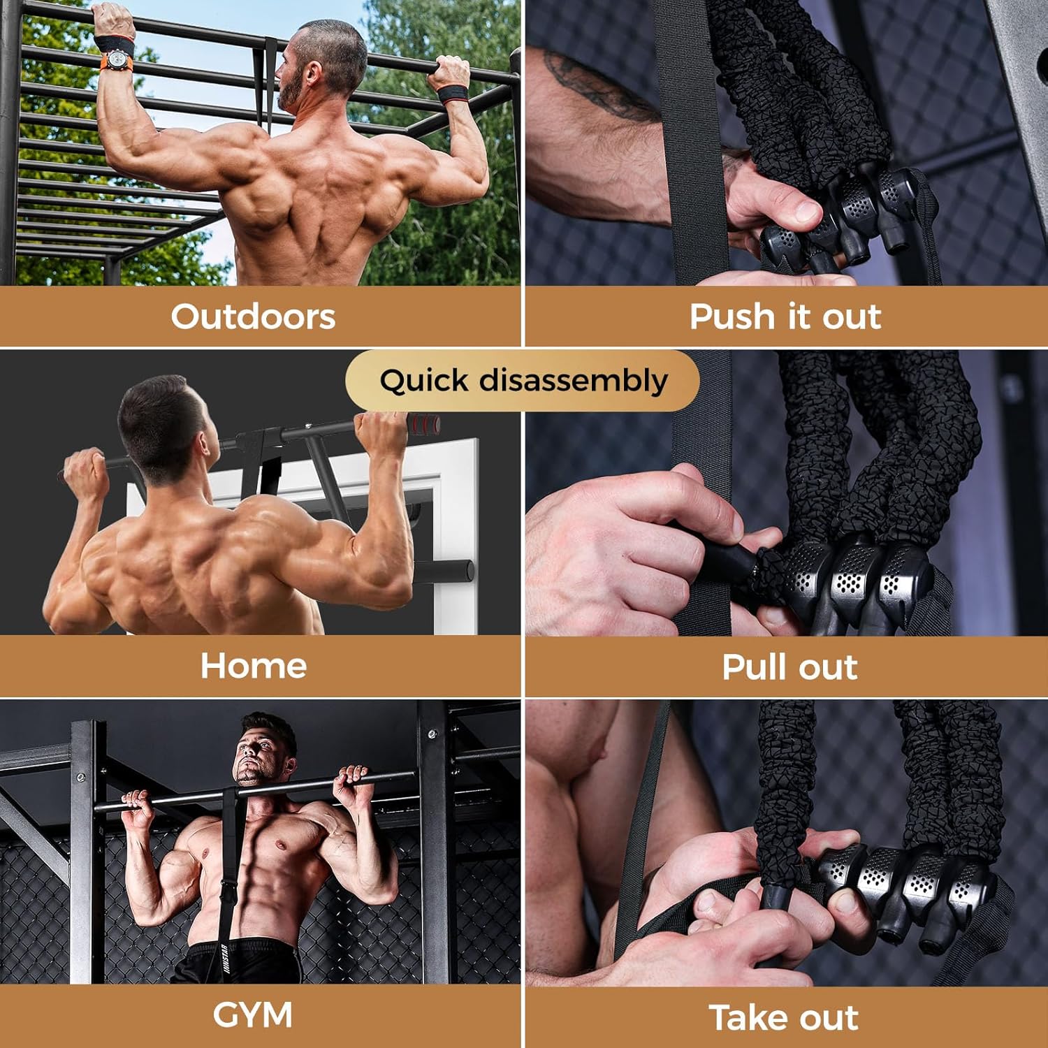 Pull-Up Assist Bands for Home Gym 💪 Adjustable Resistance Trainer for Stronger Pull-Ups