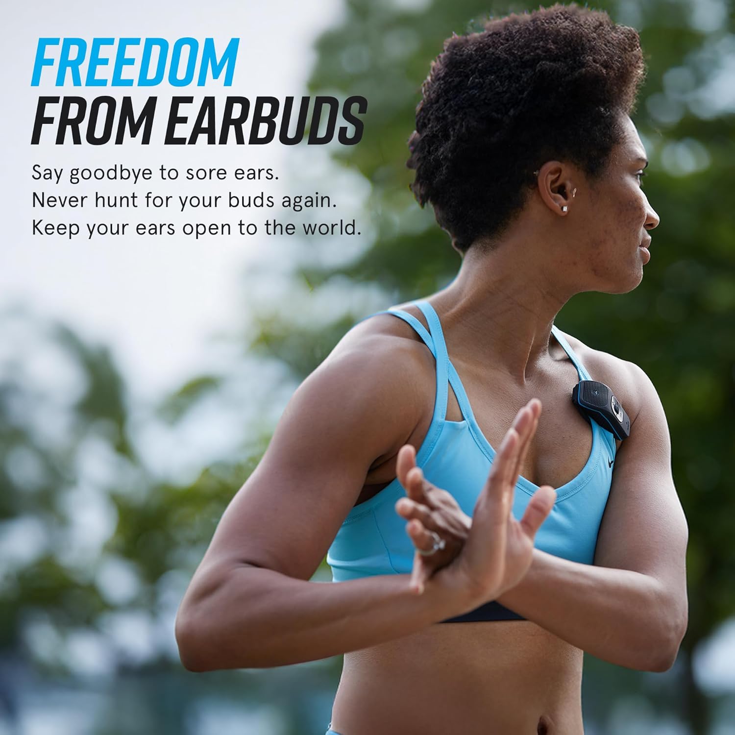 Noxgear 39g Wearable Bluetooth Speaker – Clip-On Waterproof Speaker for Running & Workouts