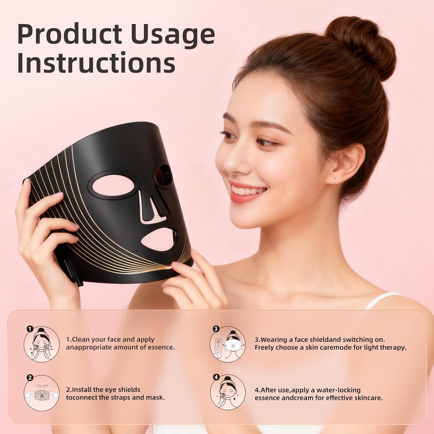 Hsaiiae LED Light Therapy mask (FM-02) - HSA/FSA Eligible