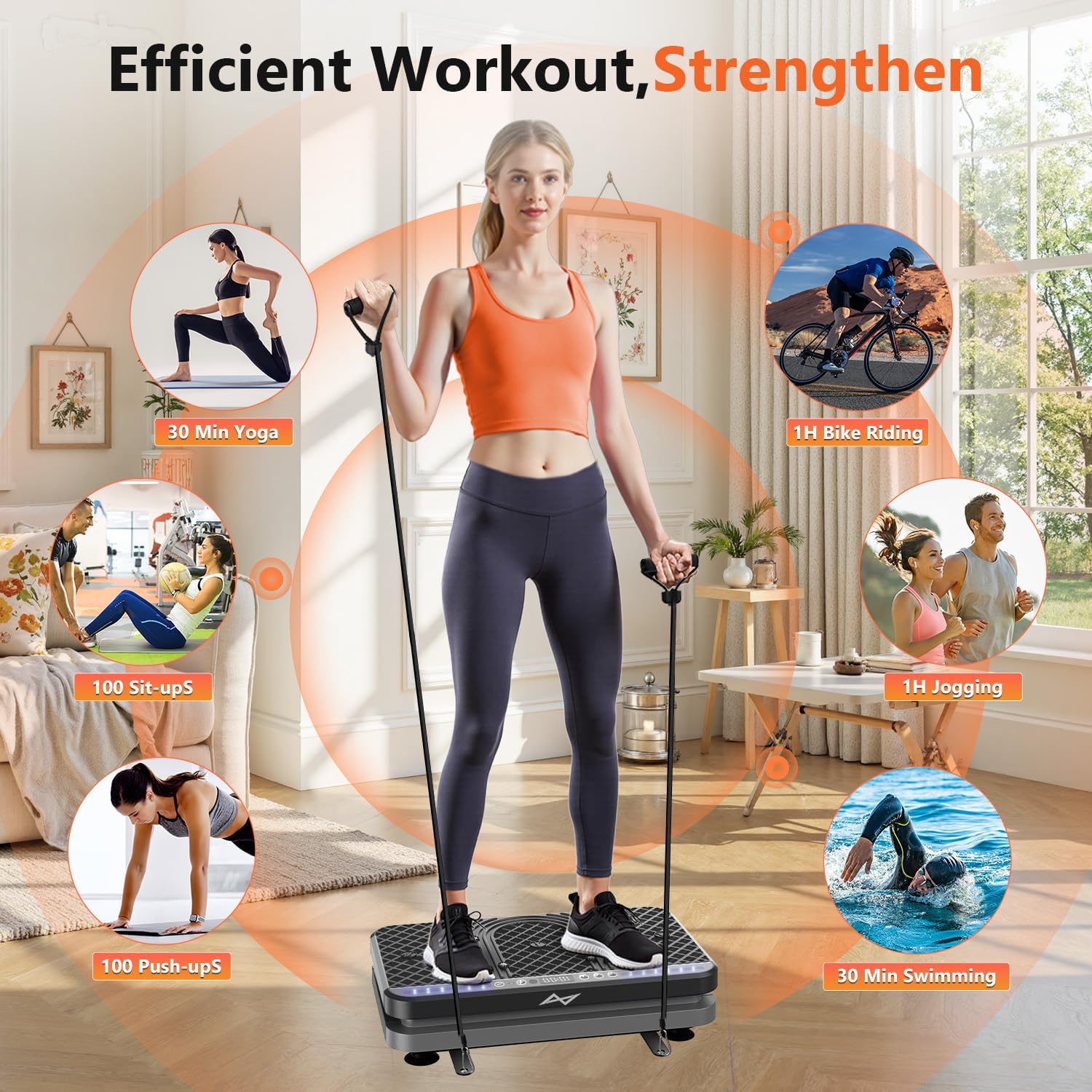Vibration Plate Exercise Machine for Lymphatic Drainage & Full Body Workouts 💪
