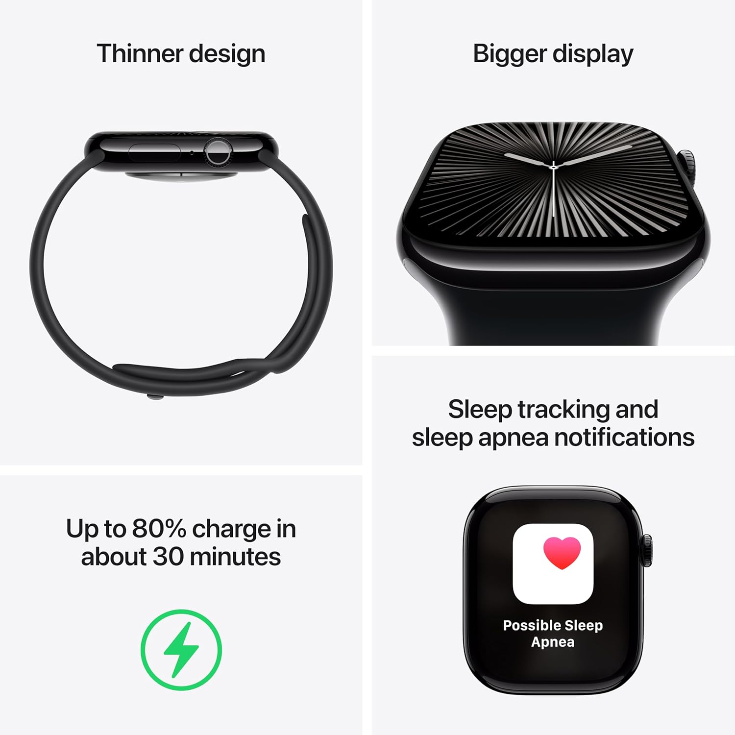  Jet Black Apple Watch Series 10 ⌚️ 46mm GPS Fitness Tracker Must-Have