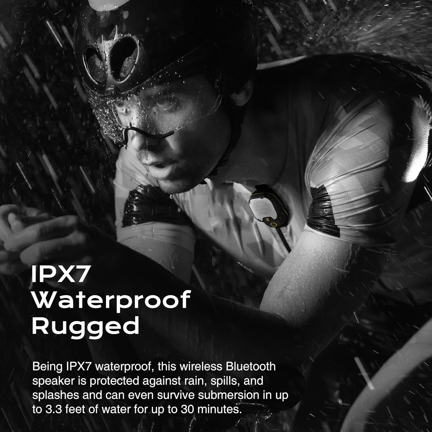 Clip-On Wearable Bluetooth Speaker for Workouts & Outdoors | 30H Battery, Waterproof 🎧