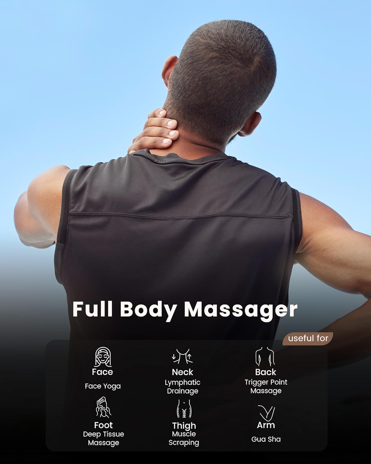 Lifechill Deep Tissue Trigger Point Massage Tool for Muscle Recovery & Pain Relief 💪 - HSA/FSA Eligible 