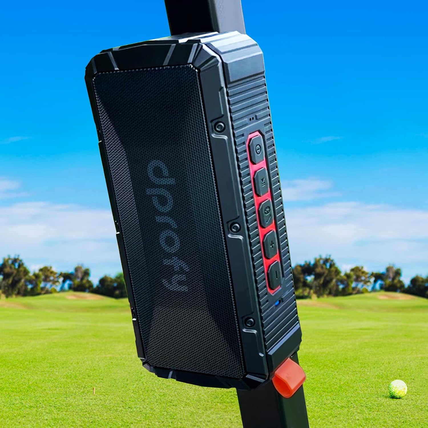 Magnetic Bluetooth Golf Cart Speaker ⛳ Waterproof IPX6, 24-Hr Battery & Strong Magnet Mount