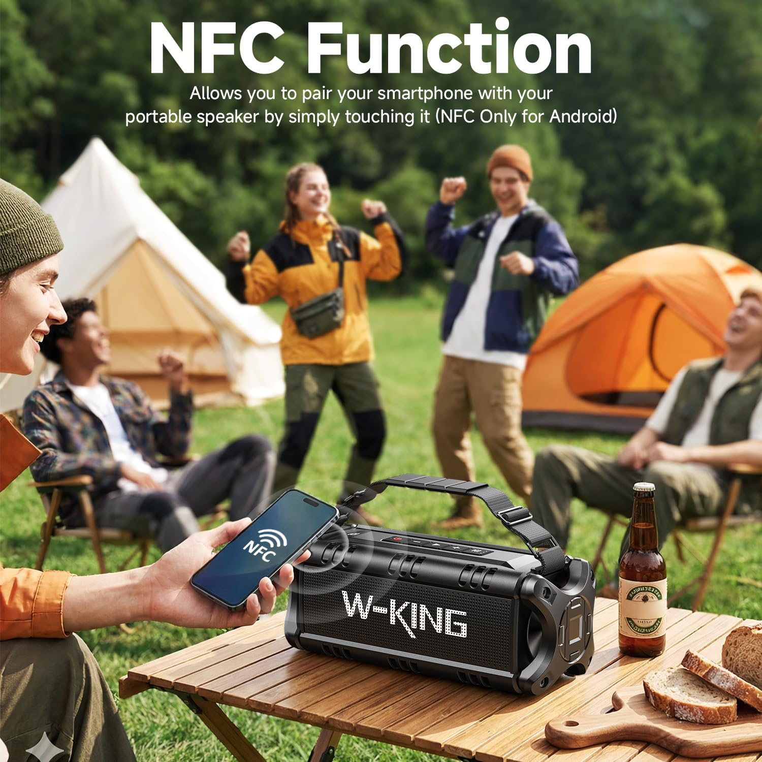 90W Waterproof Bluetooth Speaker with Deep Bass 🔊 Portable Outdoor Party Speaker