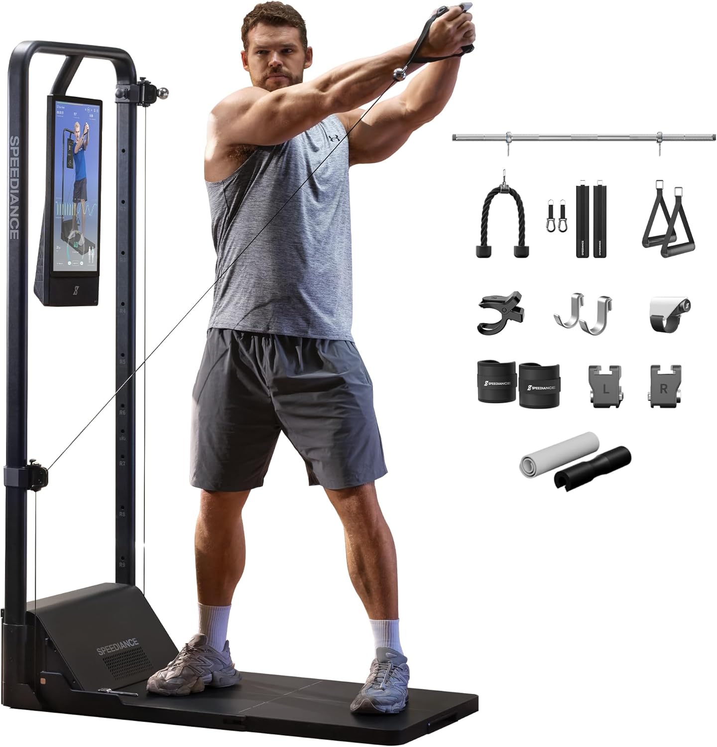 AI Smart Home Gym Machine – All-in-One Strength Training System for Full-Body Workouts 💪
