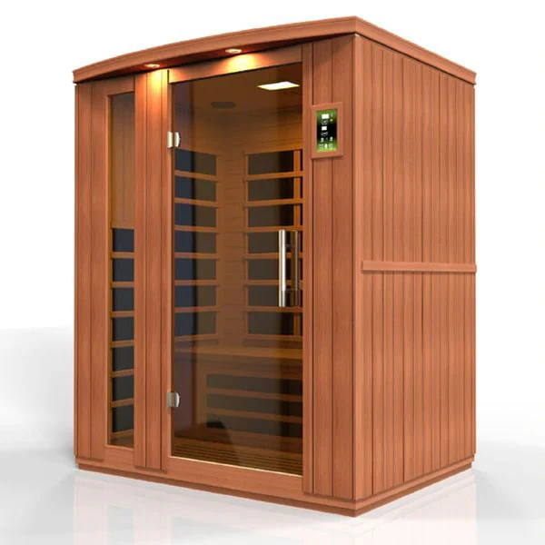 Dynamic Lugano 3-Person Low EMF FAR Infrared Sauna (Canadian Hemlock)