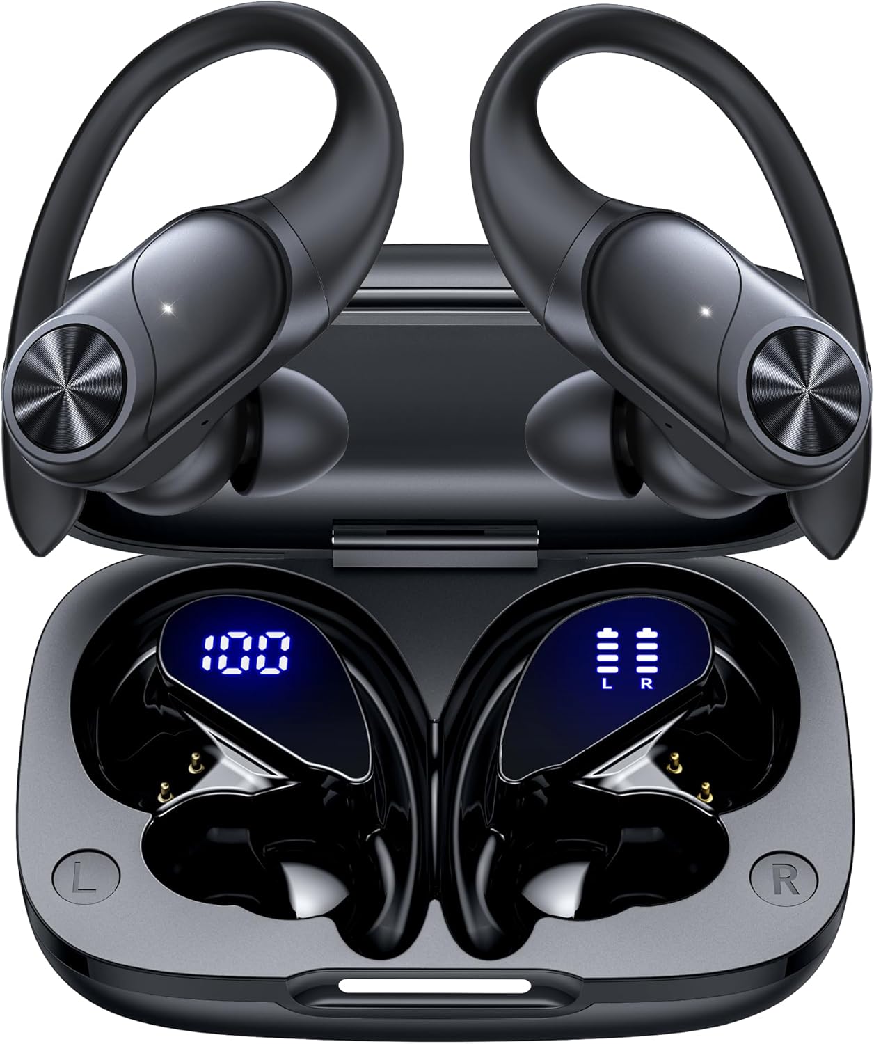  PocBuds Bluetooth Wireless Earbuds Bluetooth Headphones with 80 Hrs Playtime & IPX7 Waterproof