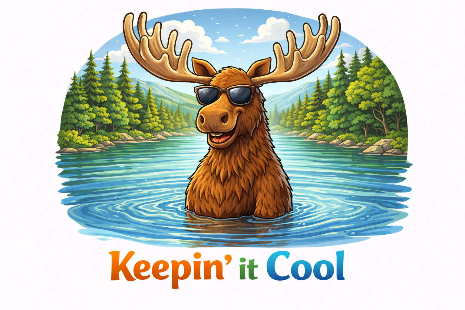 Keepin' it Cool Moose T-Shirt