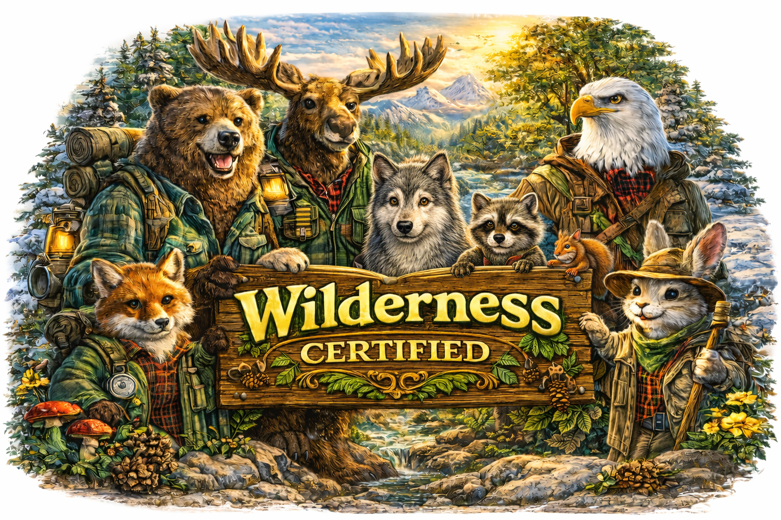 Wilderness Certified Animal T-Shirt