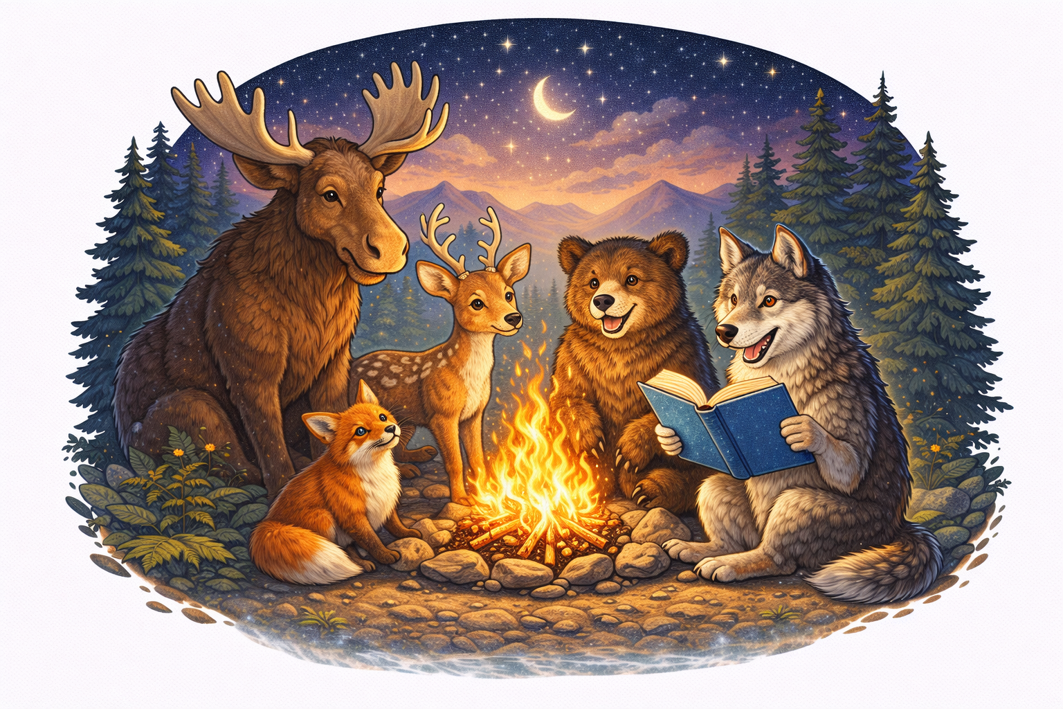 Forest Friends Storytime T-shirt