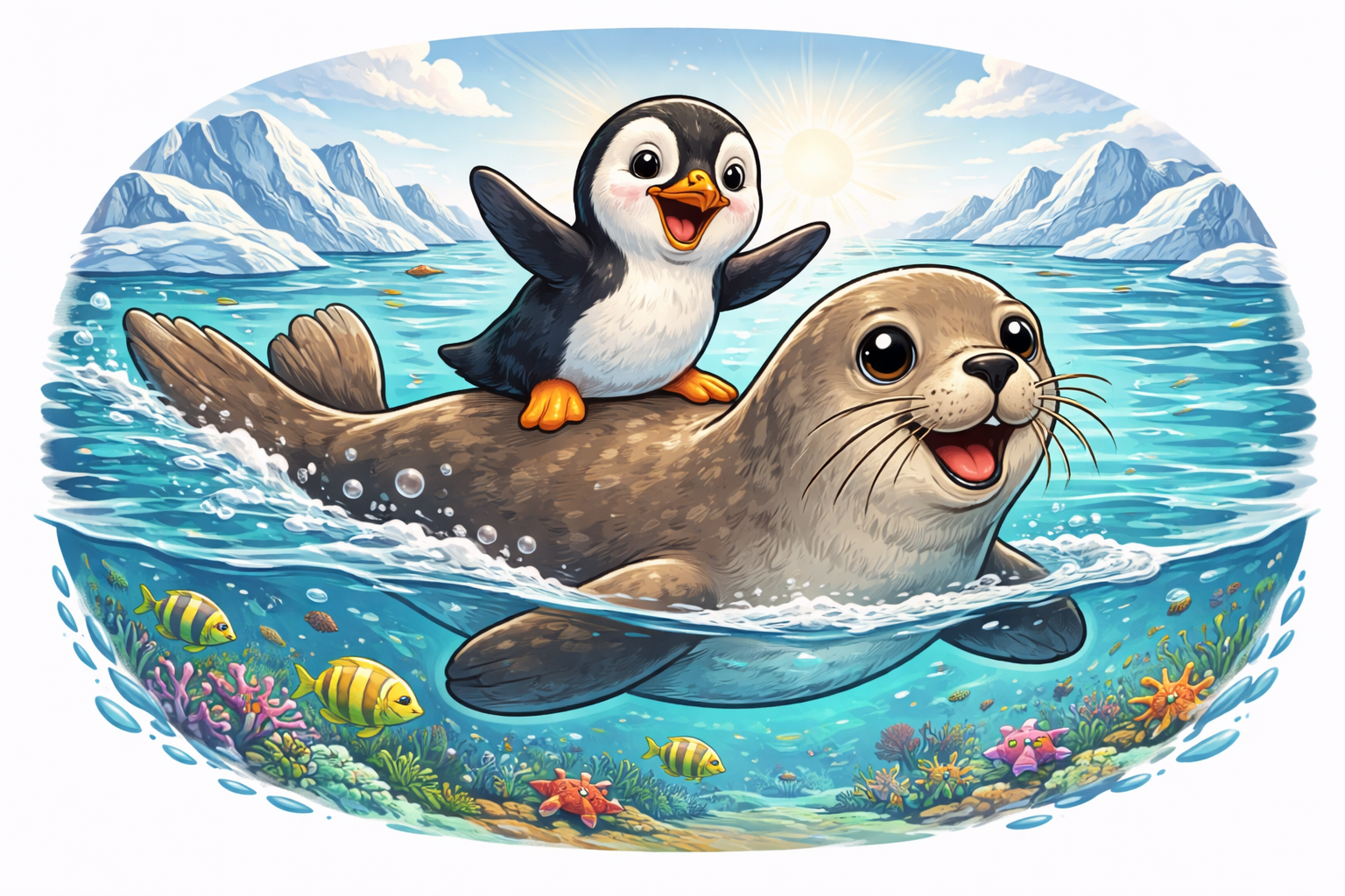 Penguin & Seal Adventure T-Shirt