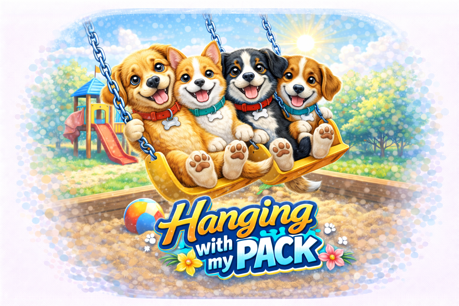 Hanging with My Pack T-shirt