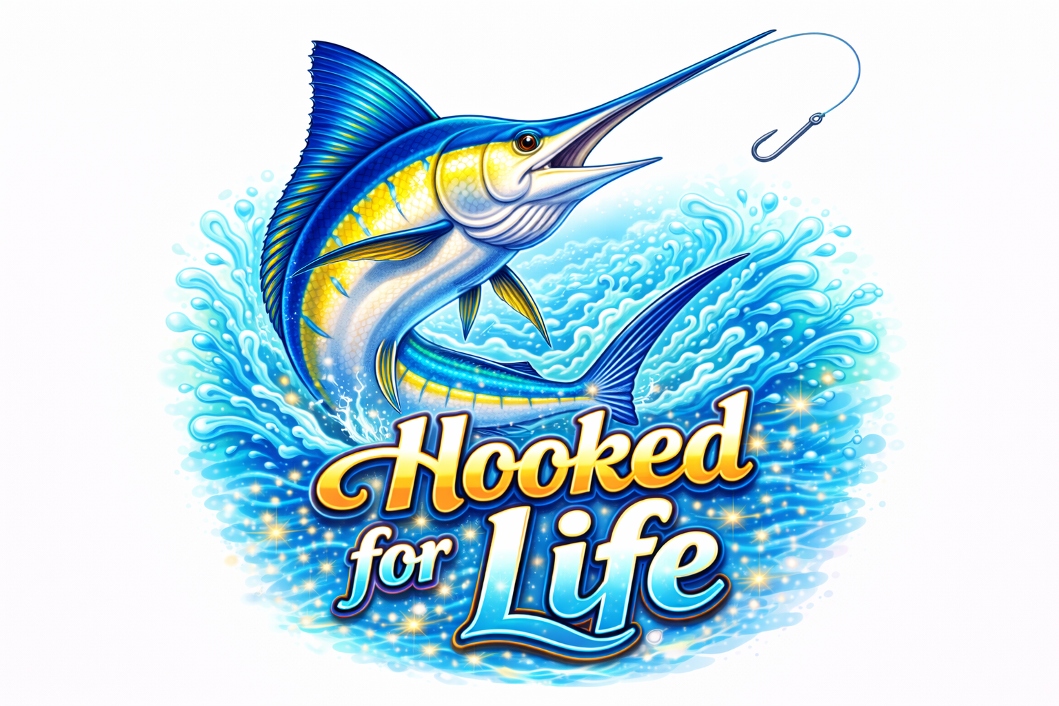 Hooked for Life Fishing T-Shirt