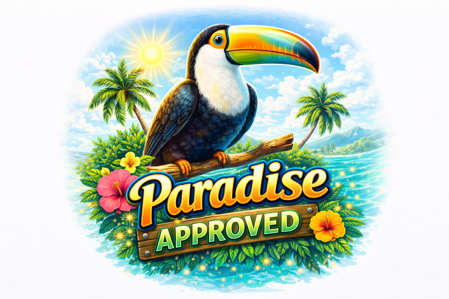Paradise Approved Toucan T-shirt