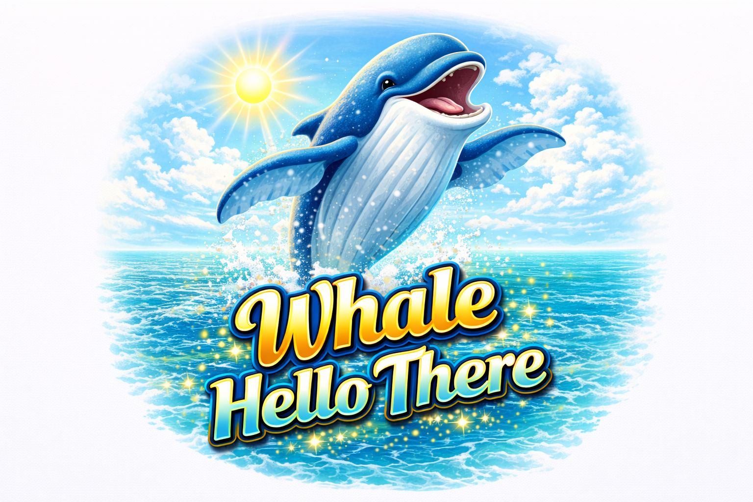 Whale Hello There T-shirt