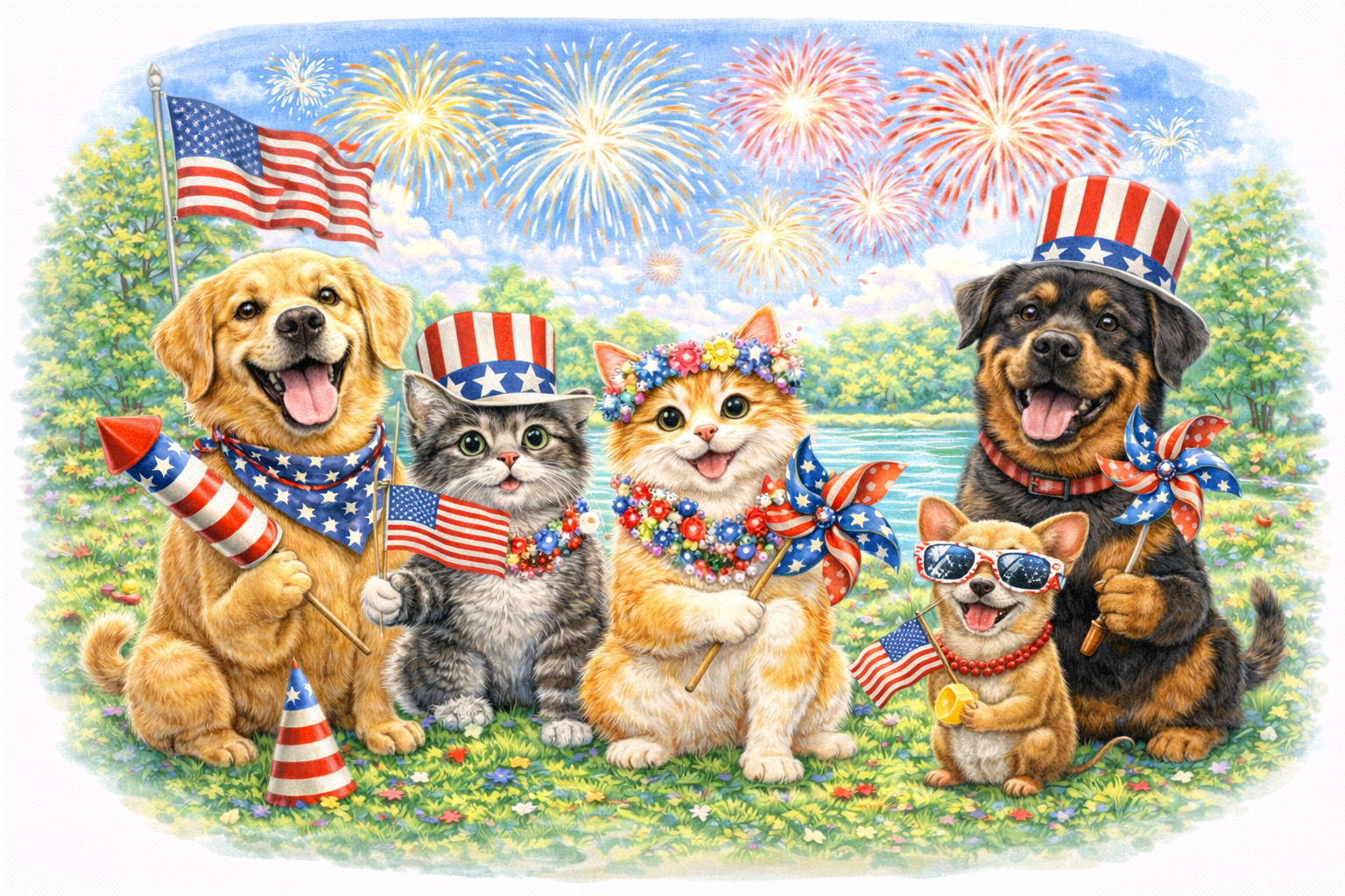 Patriotic Pets T-shirt