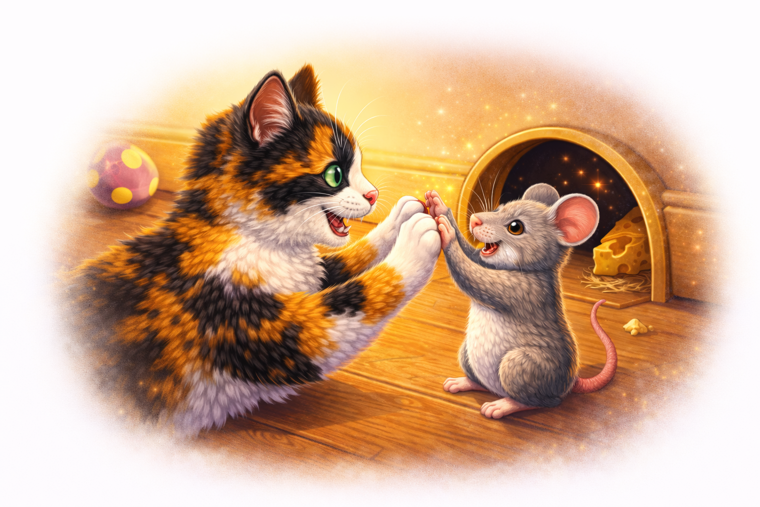 Cat and Mouse Friendship T-Shirt