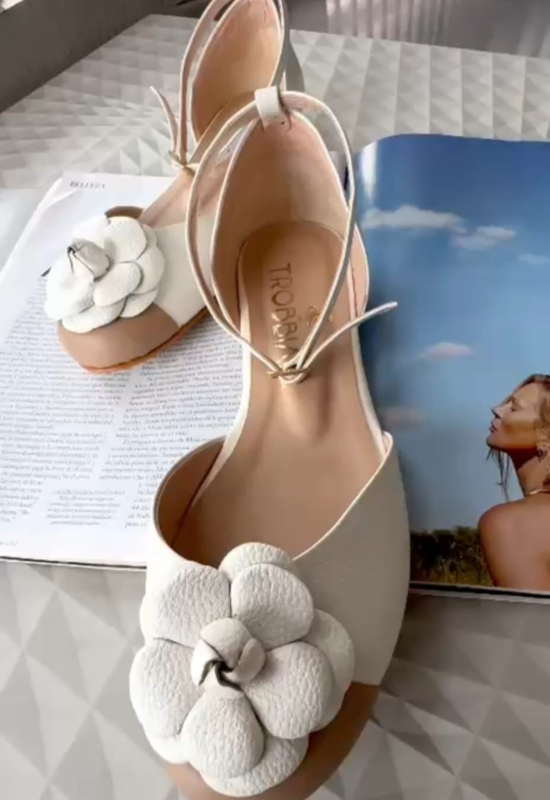 Sandalias Flor Blancas