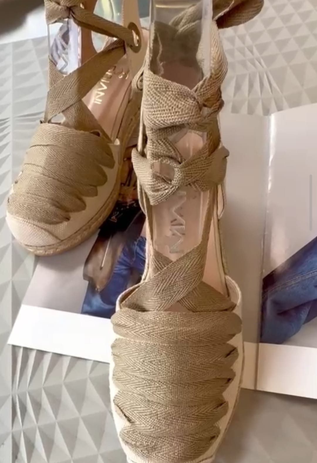 Alpargatas de Lino con Cinta