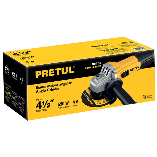 Esmeriladora angular 4-1/2" 550 W, Pretul