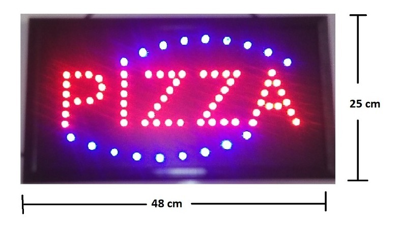 Letrero LED Pizza