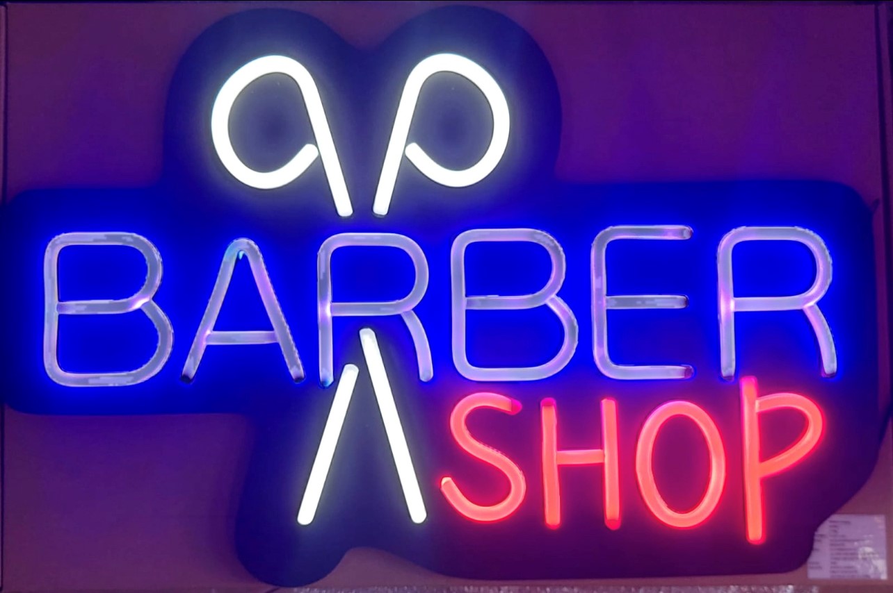 Letrero Neon Barber Shop