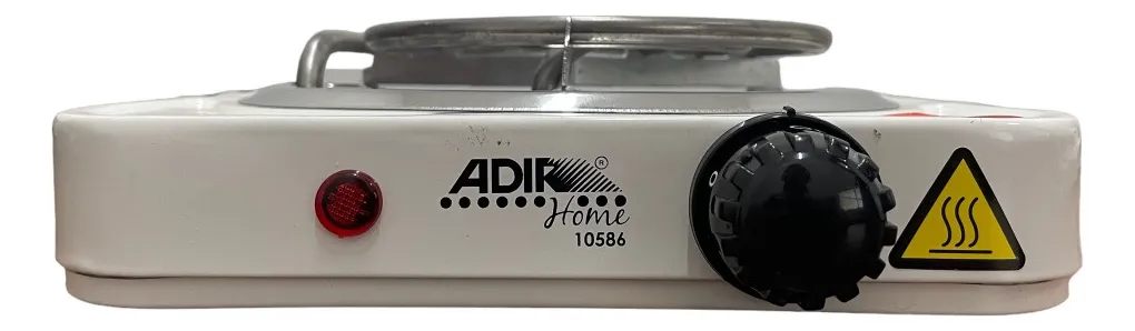 Parrilla Eléctrica 1 Quemador Termostato Adir 10586 Color Blanco