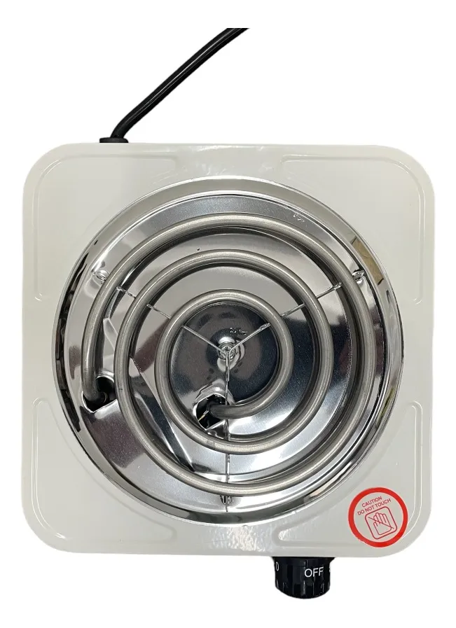 Parrilla Eléctrica 1 Quemador Termostato Adir 10586 Color Blanco