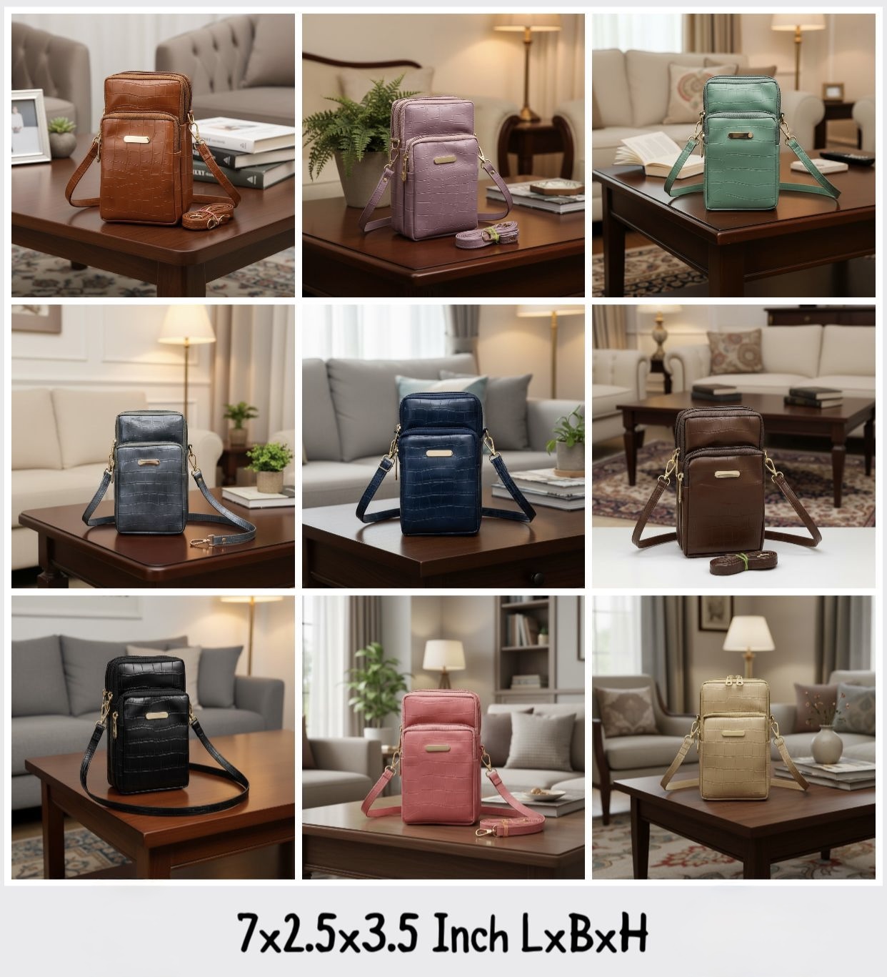 Compact Crossbody Mobilie Sling Bag