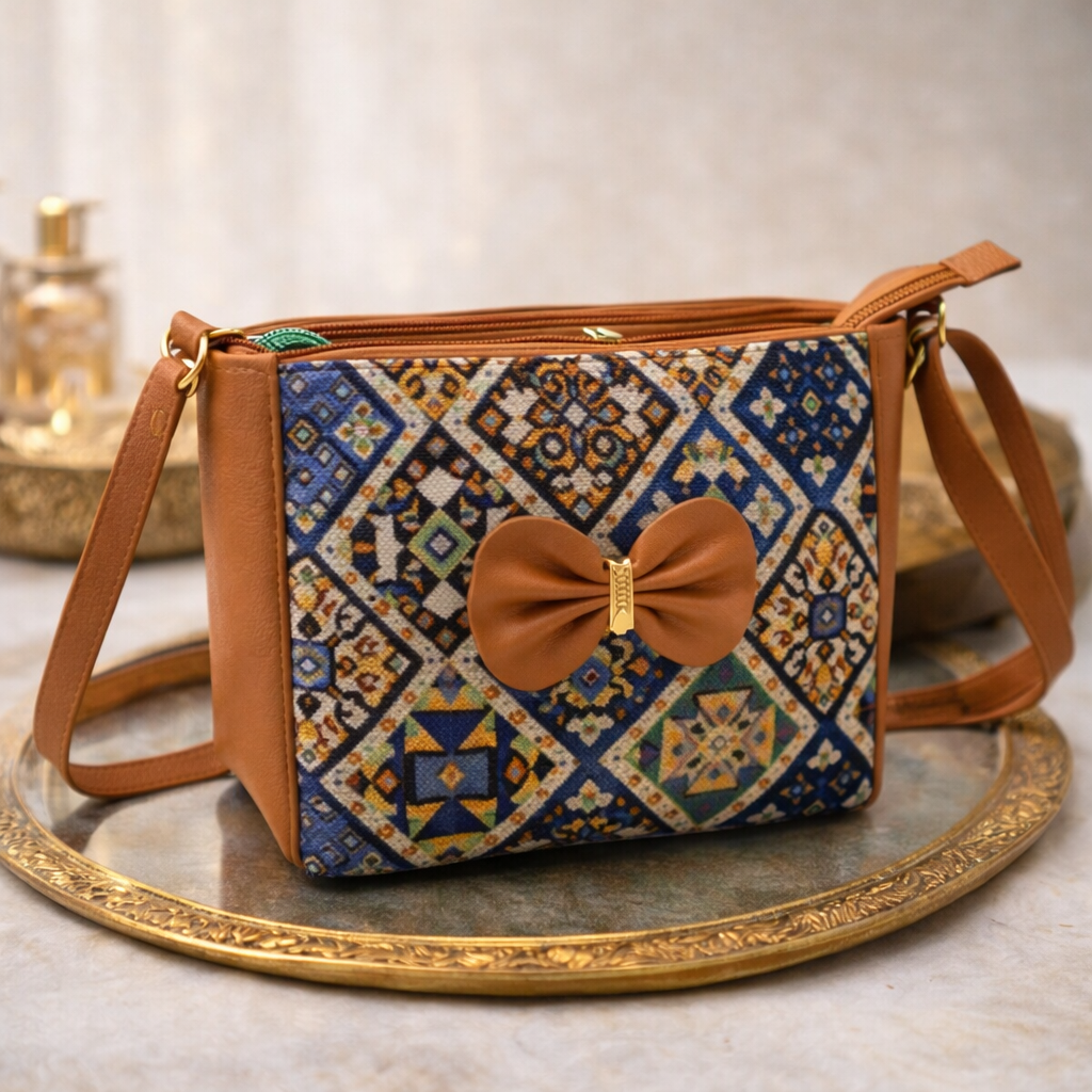 Ethnic Patterned Crossbody Bag