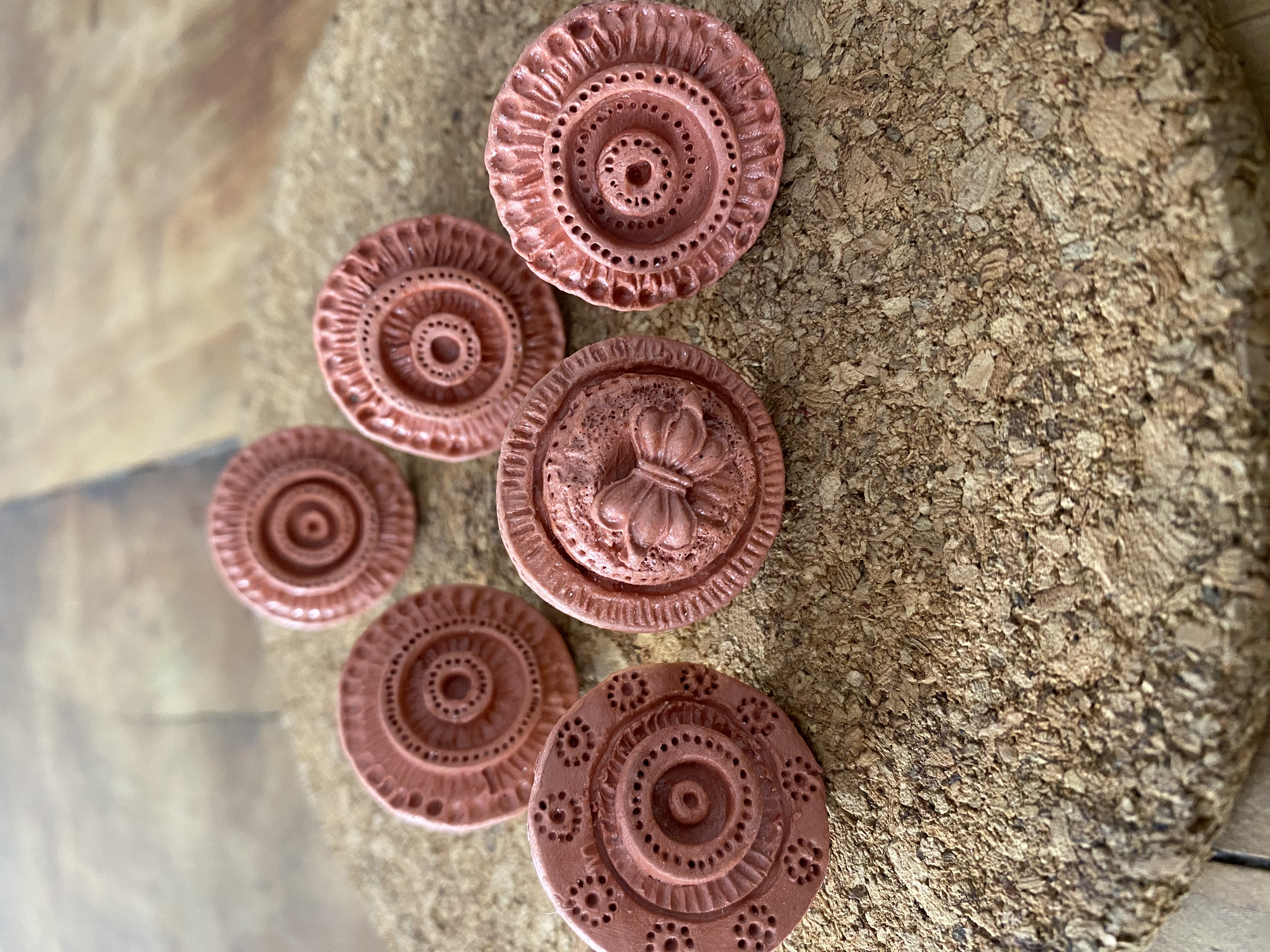 Handcrafted terracota Statement Ring