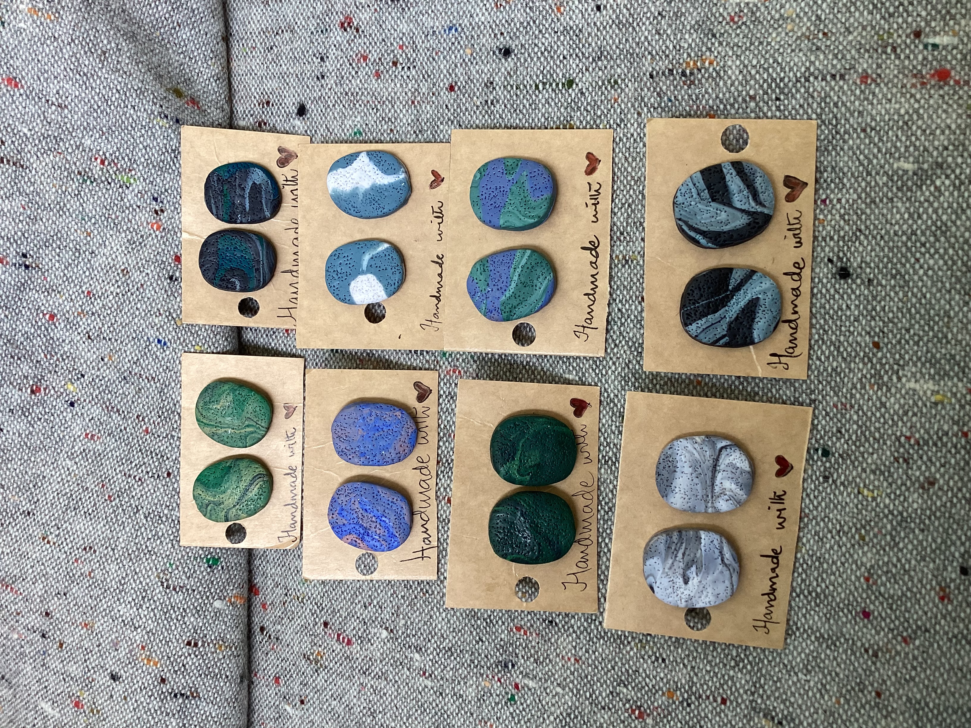 Handmade Button Studs